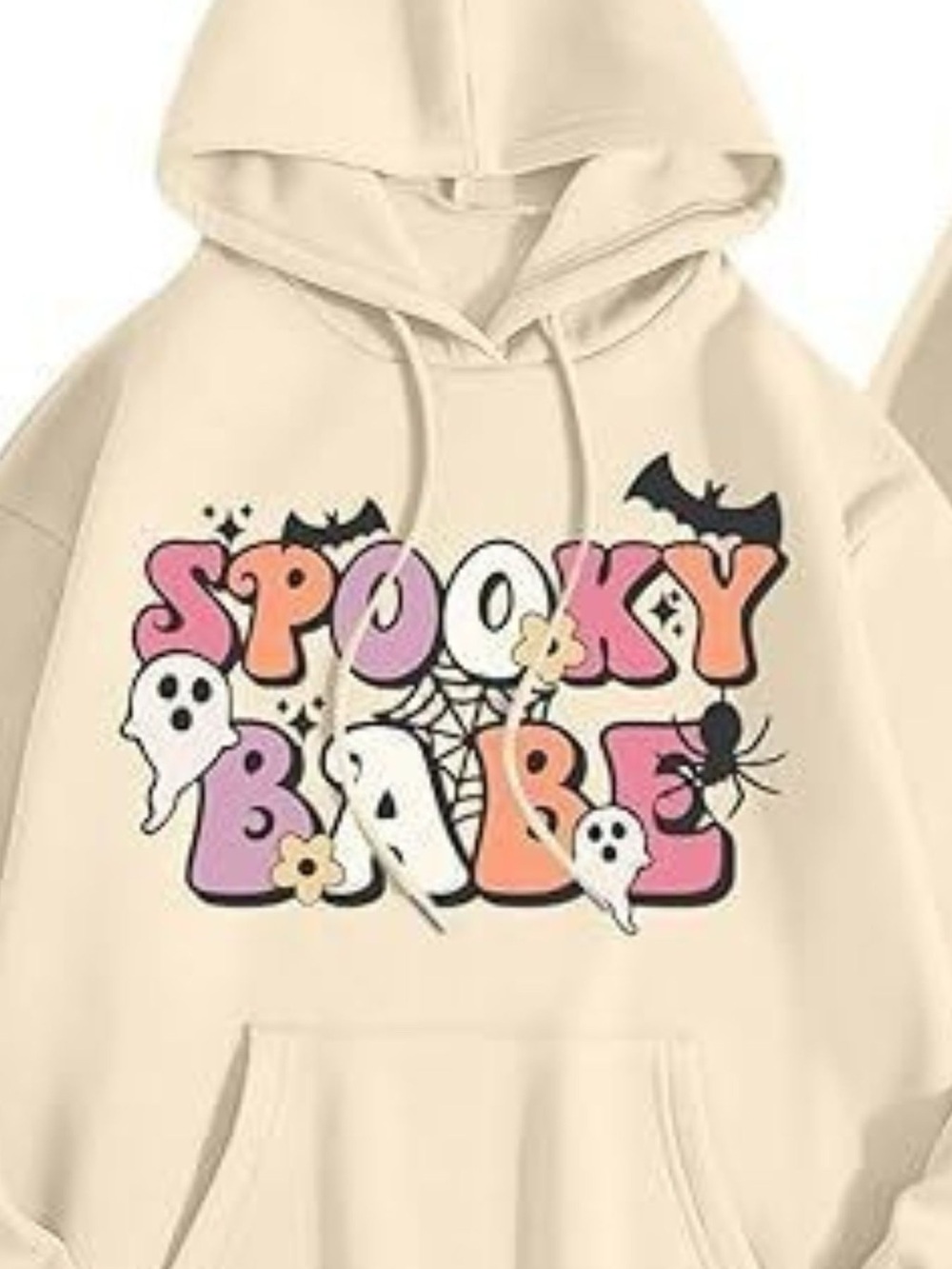 Full Size Halloween Graphic Long Sleeve Hoodie Plus Size